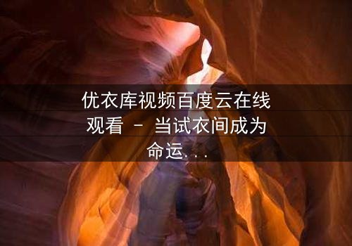 优衣库视频百度云在线观看 - 当试衣间成为命运转折点,你敢点开吗?